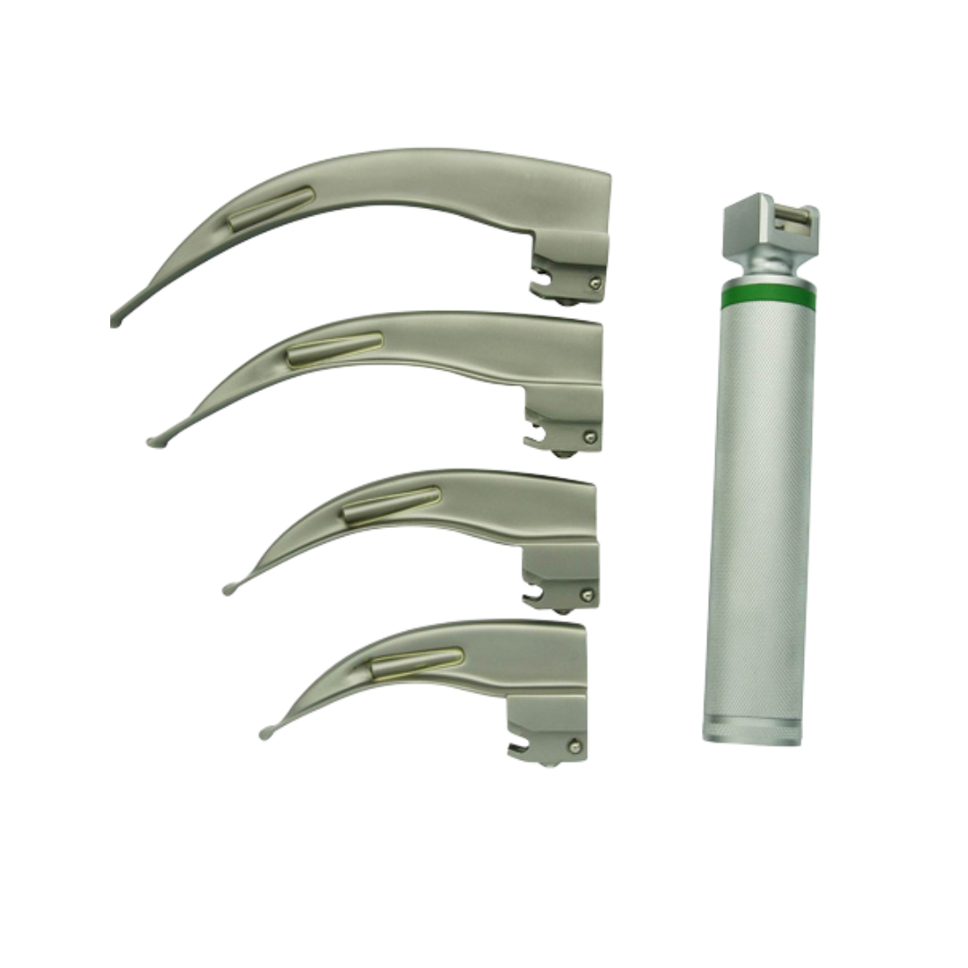 Laryngoscope FULL SET - FIBER OPTIC -4 BLADE SET Laryngoscope FULL SET - FIBER OPTIC -4 BLADE SET